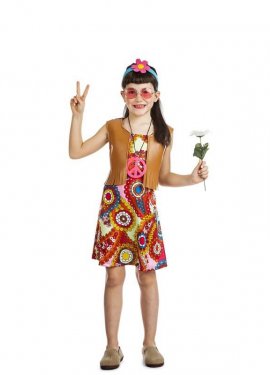 Disfraz de Hippie Chaleco para niña